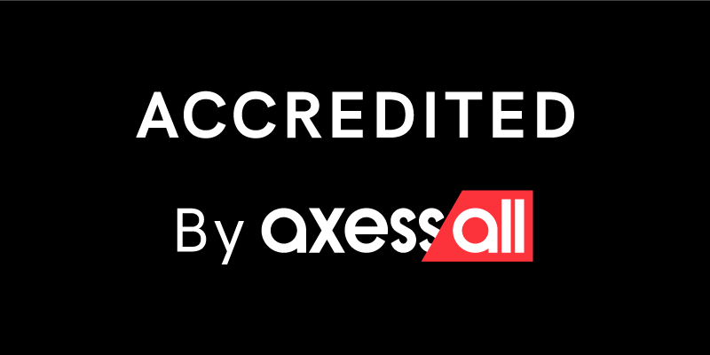 Accredited by Axessall Badge